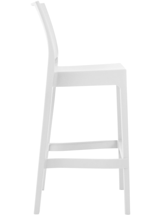Set 2 scaune de bar Maya, alb