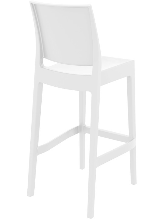 Set 2 scaune de bar Maya, alb