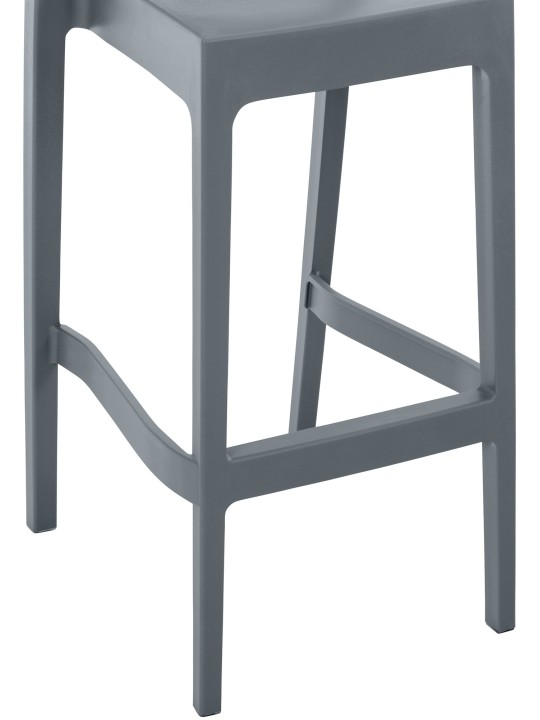 Set 2 scaune de bar Maya, gri închis