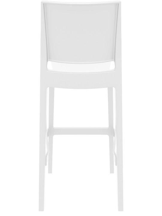 Set 2 scaune de bar Maya, alb