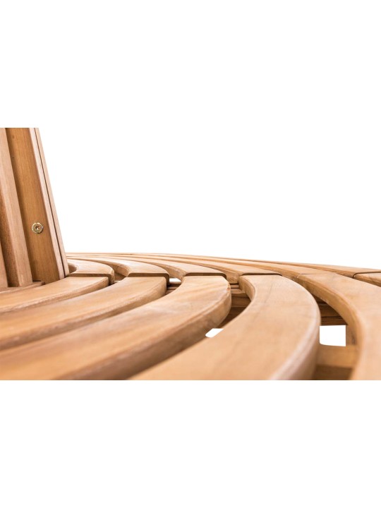 Bancă pentru copac leming semirotund 250 cm, tec