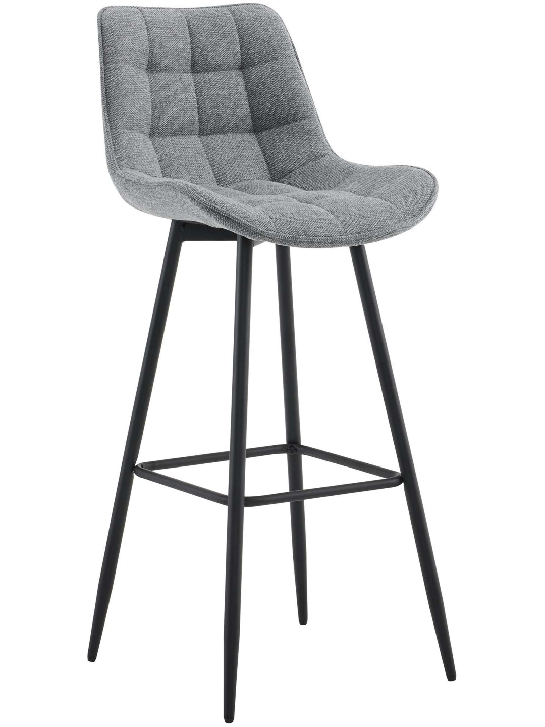 Scaun de bar țesătură Dartford, gri