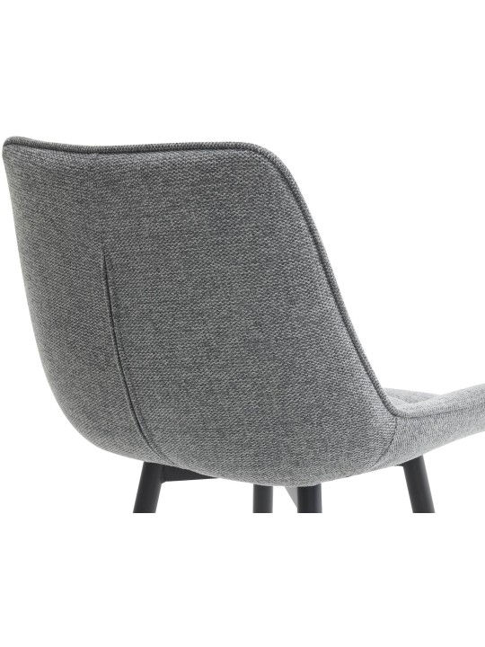 Scaun de bar țesătură Dartford, gri