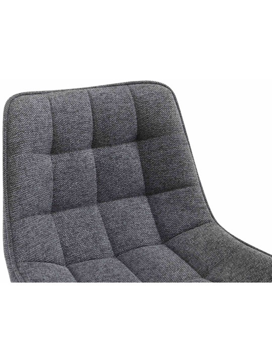 Scaun de bar țesătură Dartford, gri închis