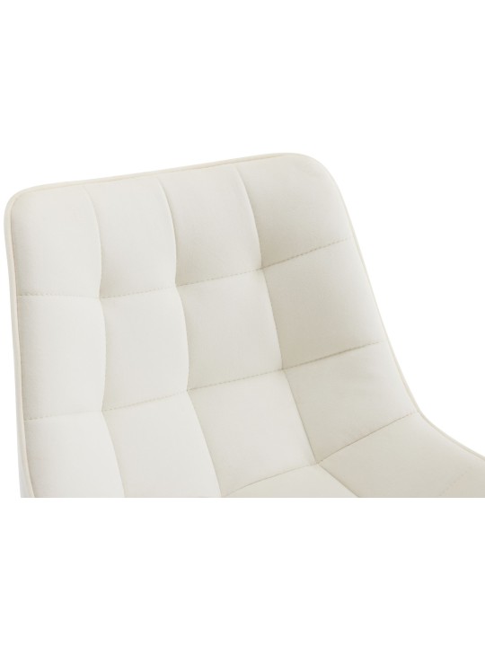 Scaun de bar Dartford catifea, crem