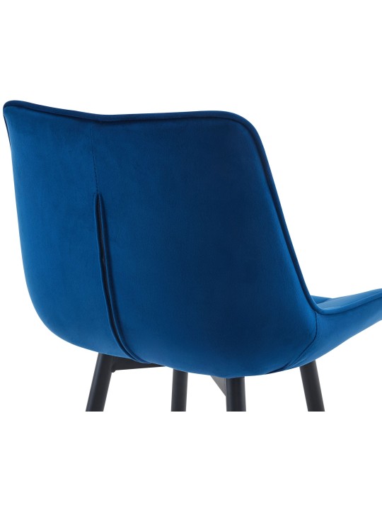 Scaun de bar Dartford catifea, albastru Scaun de bar Dartford catifea, albastru