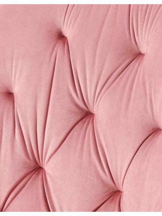 Scaun de sufragerie din catifea Wallace, roz