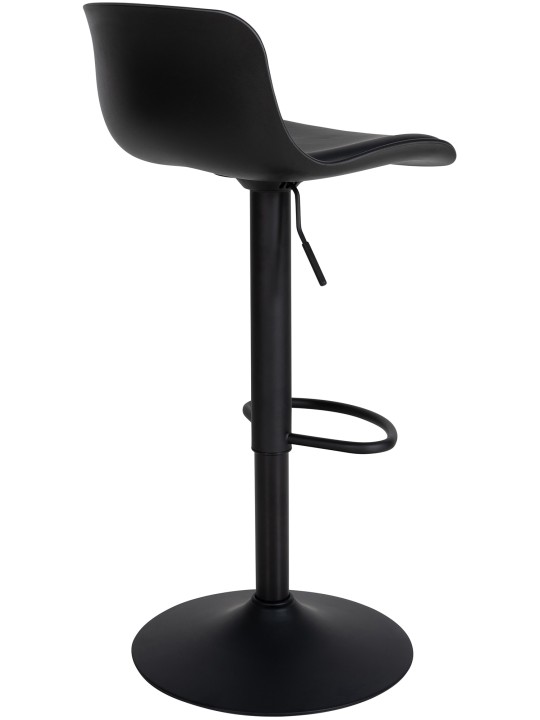 Set 4 taburete de bar Almada imitatie piele, negru