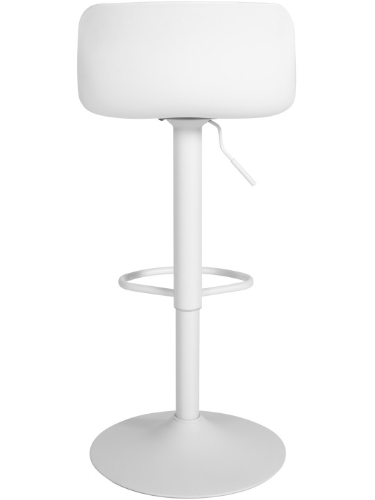 Set 4 taburete de bar Almada imitatie piele, alb