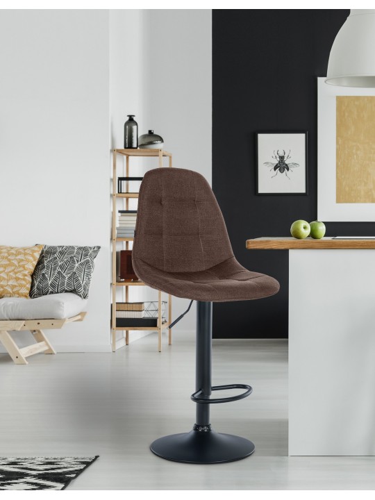 Scaun de bar Elmore stofa B, maro