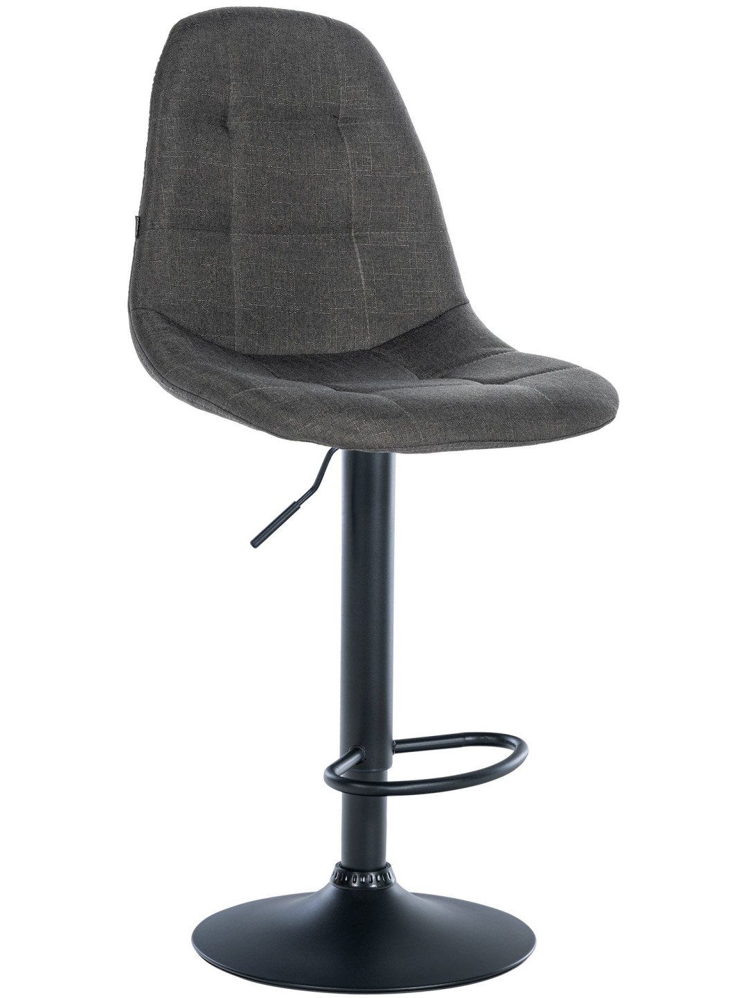 Scaun de bar Elmore stofa B, gri închis
