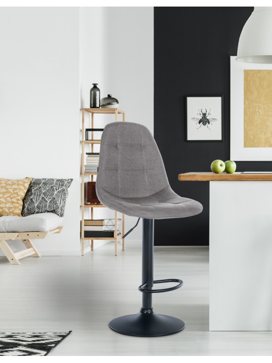 Scaun de bar Elmore stofa B, gri Scaun de bar Elmore stofa B, gri