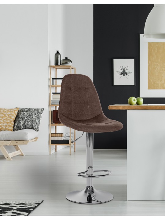 Scaun de bar Elmore material C, maro