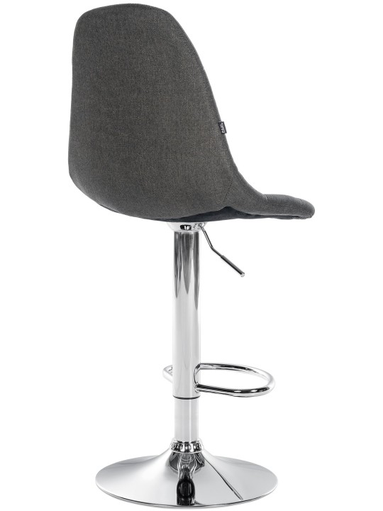 Scaun de bar Elmore material C, gri închis