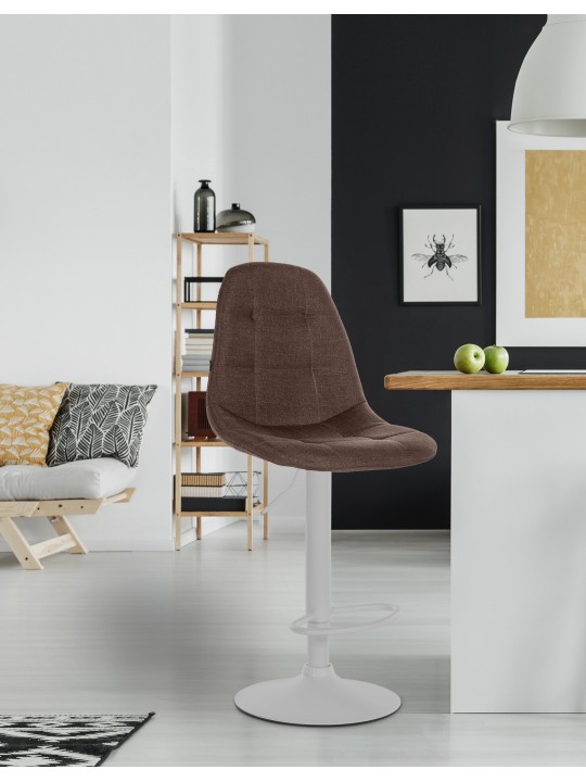 Scaun de bar Elmore stofa W, maro