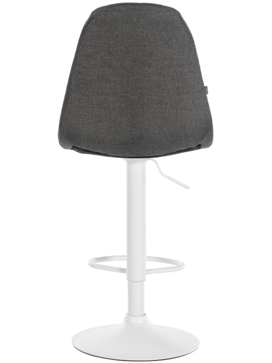 Scaun de bar Elmore stofa W, gri închis
