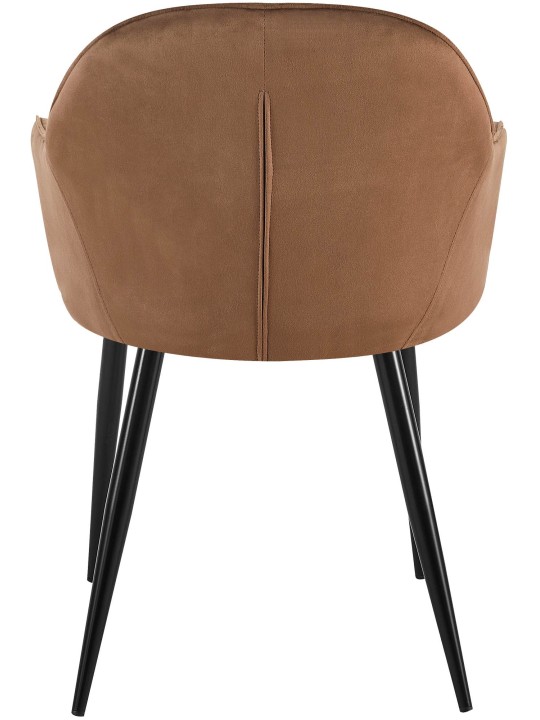 Set 2 scaune din catifea Boise, maro Set 2 scaune din catifea Boise, maro