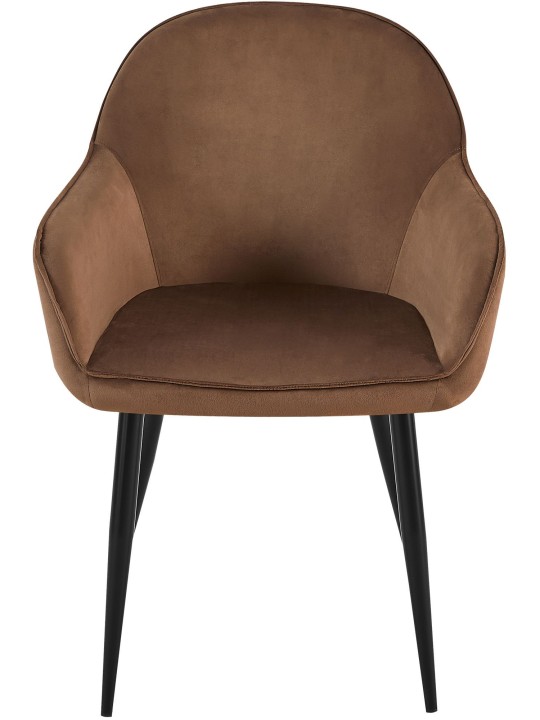 Set 2 scaune din catifea Boise, maro Set 2 scaune din catifea Boise, maro