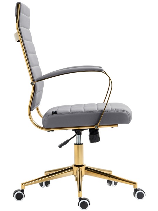 Scaun de birou Havana imitatie piele, gri