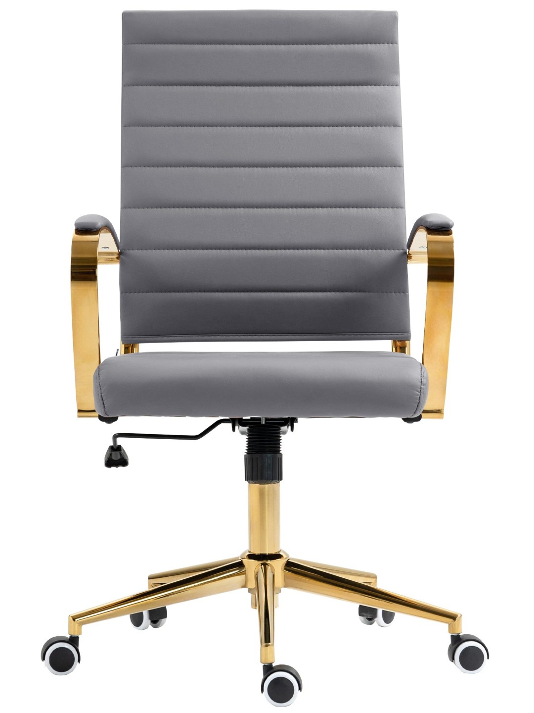 Scaun de birou Havana imitatie piele, gri