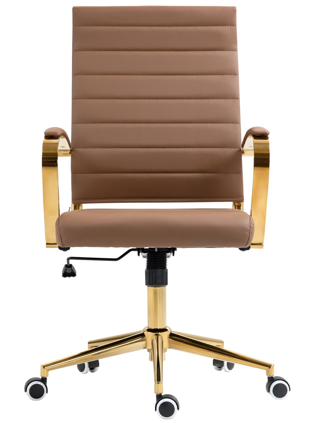 Scaun de birou Havana imitatie piele, maro deschis