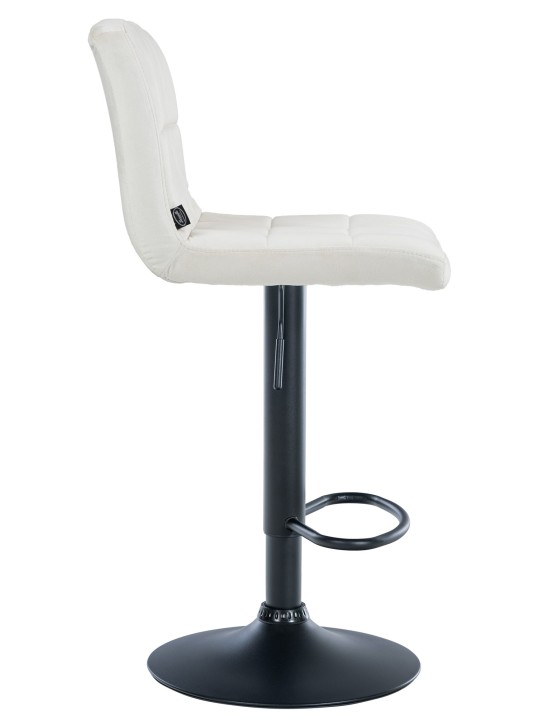 Scaun de bar catifea Peru, crem