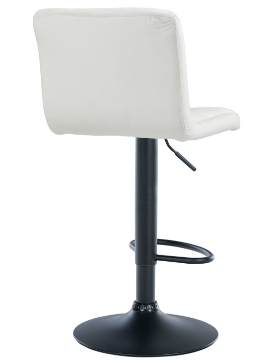 Scaun de bar catifea Peru, crem