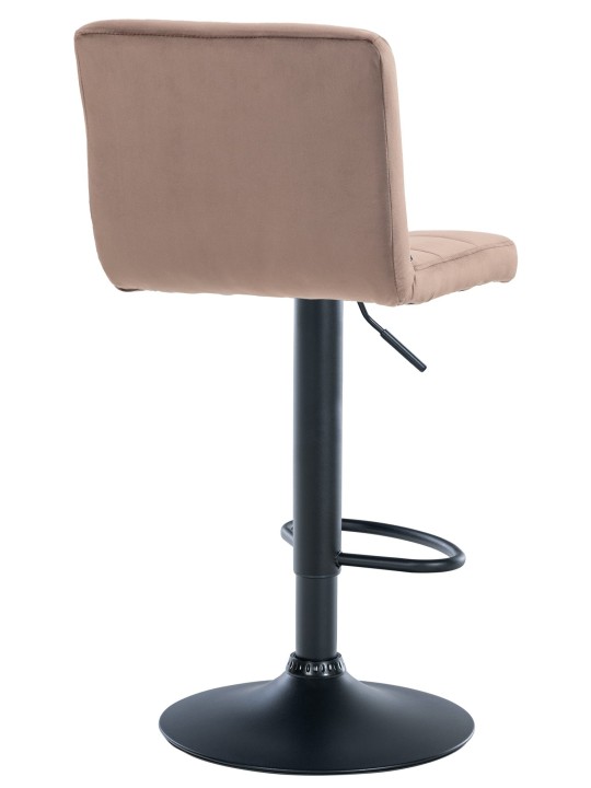 Set 2 scaune de bar Peru catifea, maro