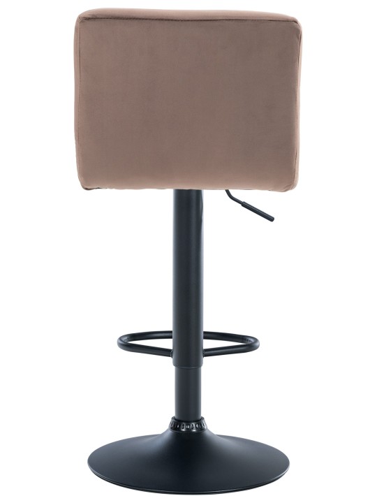 Set 2 scaune de bar Peru catifea, maro