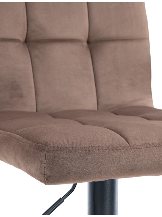 Set 2 scaune de bar Peru catifea, maro