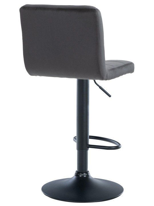 Set 2 scaune de bar Peru catifea, negru