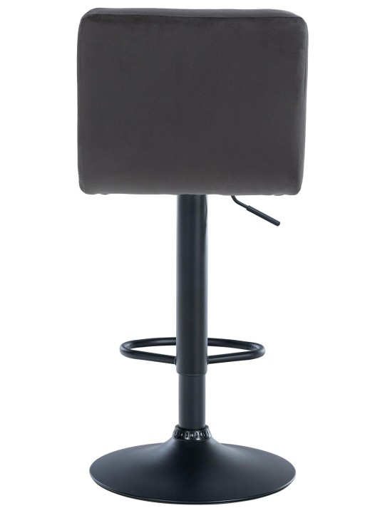 Set 2 scaune de bar Peru catifea, negru