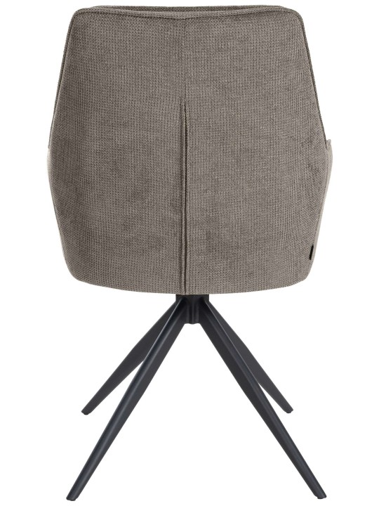 Scaun din țesătură Jules, gri închis