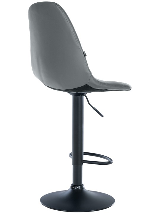 Scaun de bar Elmore imitatie piele B, gri