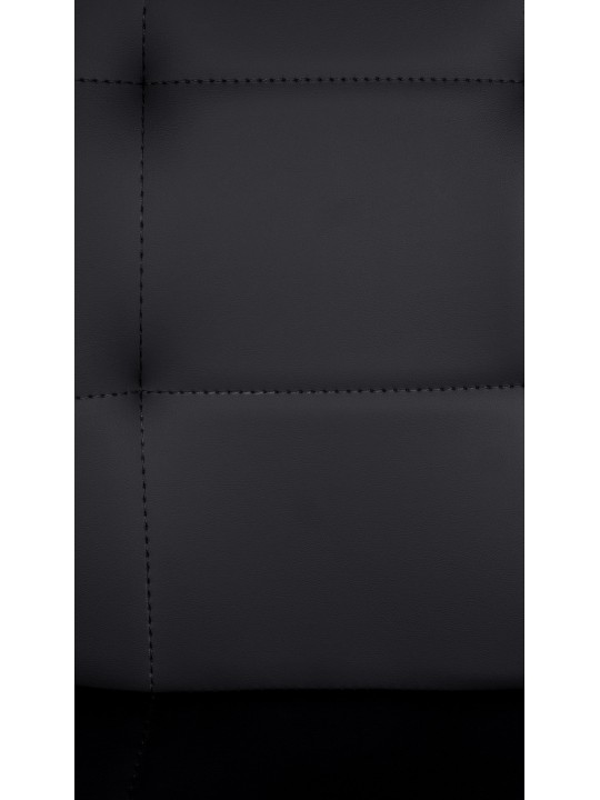 Scaun de bar Elmore imitatie piele C, negru