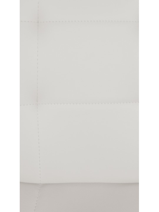 Scaun de bar Elmore imitatie piele C, alb