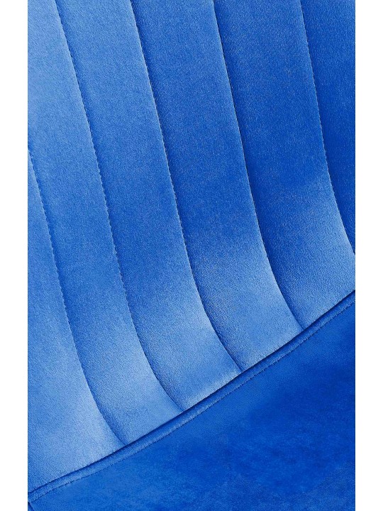 Set 4 scaune de sufragerie Baxter catifea, albastru