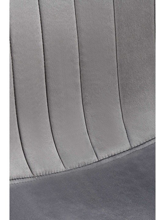 Set 4 scaune de sufragerie Baxter catifea, gri închis