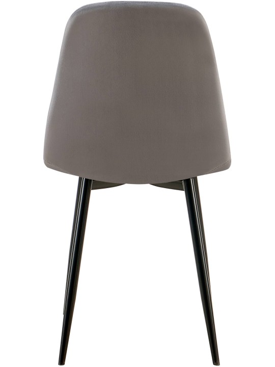 Set 4 scaune de sufragerie Baxter catifea, gri închis