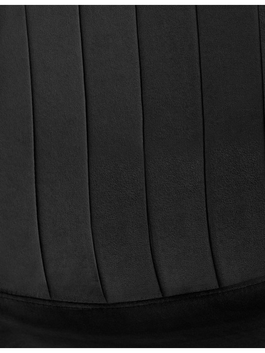 Set 4 scaune de sufragerie Baxter catifea, negru