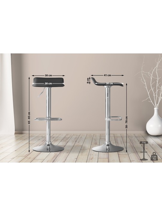 Scaun de bar DYN, negru