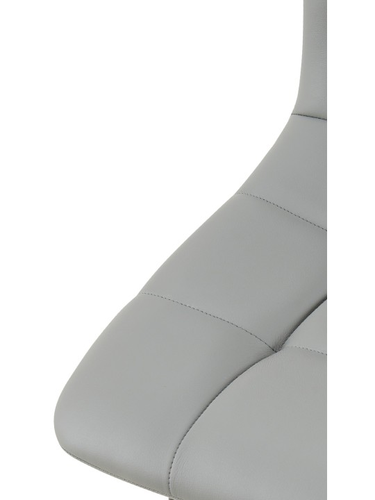 Set 4 scaune din imitatie piele Antibes, gri deschis Set 4 scaune din imitatie piele Antibes, gri deschis