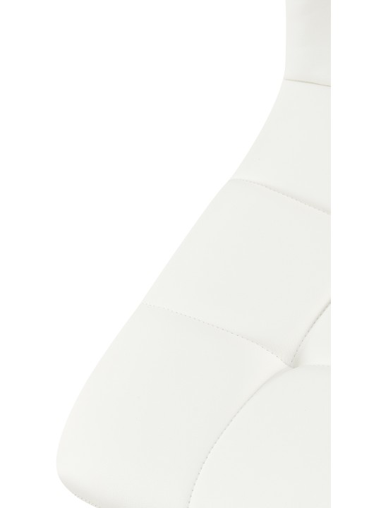 Set 4 scaune din imitatie piele Antibes, alb