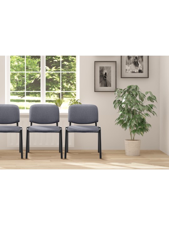 Scaun vizitator Ken material, gri Scaun vizitator Ken material, gri