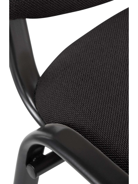 Scaun vizitator Ken material, negru Scaun vizitator Ken material, negru