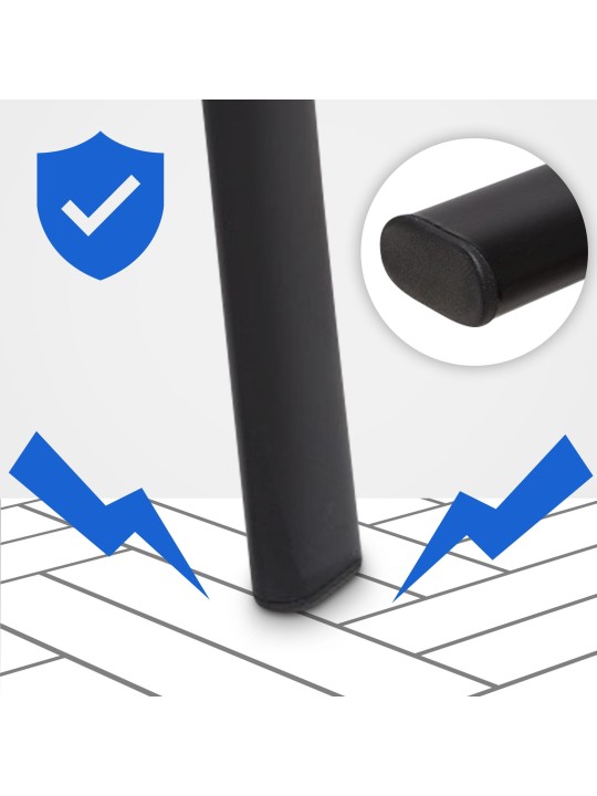 Scaun vizitator Ken material, negru Scaun vizitator Ken material, negru