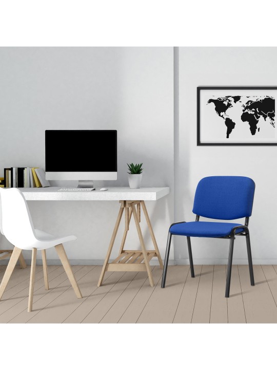 Scaun vizitator Ken material, albastru Scaun vizitator Ken material, albastru