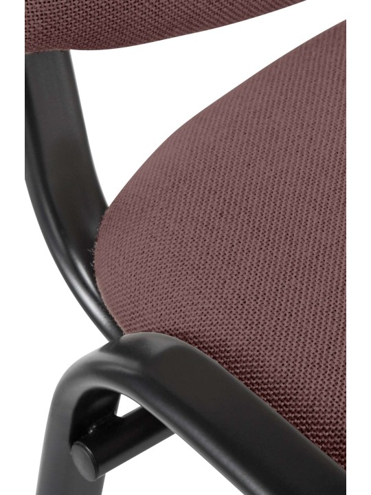 Scaun vizitator Ken material, maro