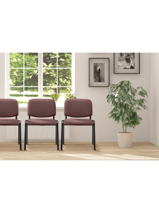 Scaun vizitator Ken material, maro