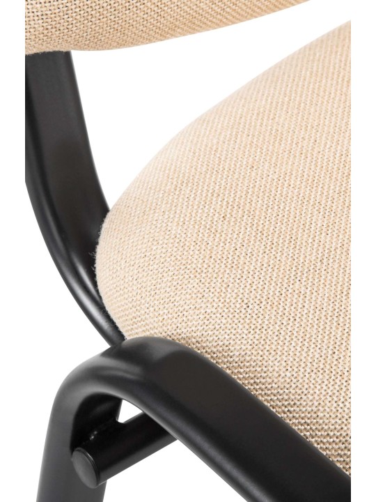 Scaun vizitator Ken material, crem